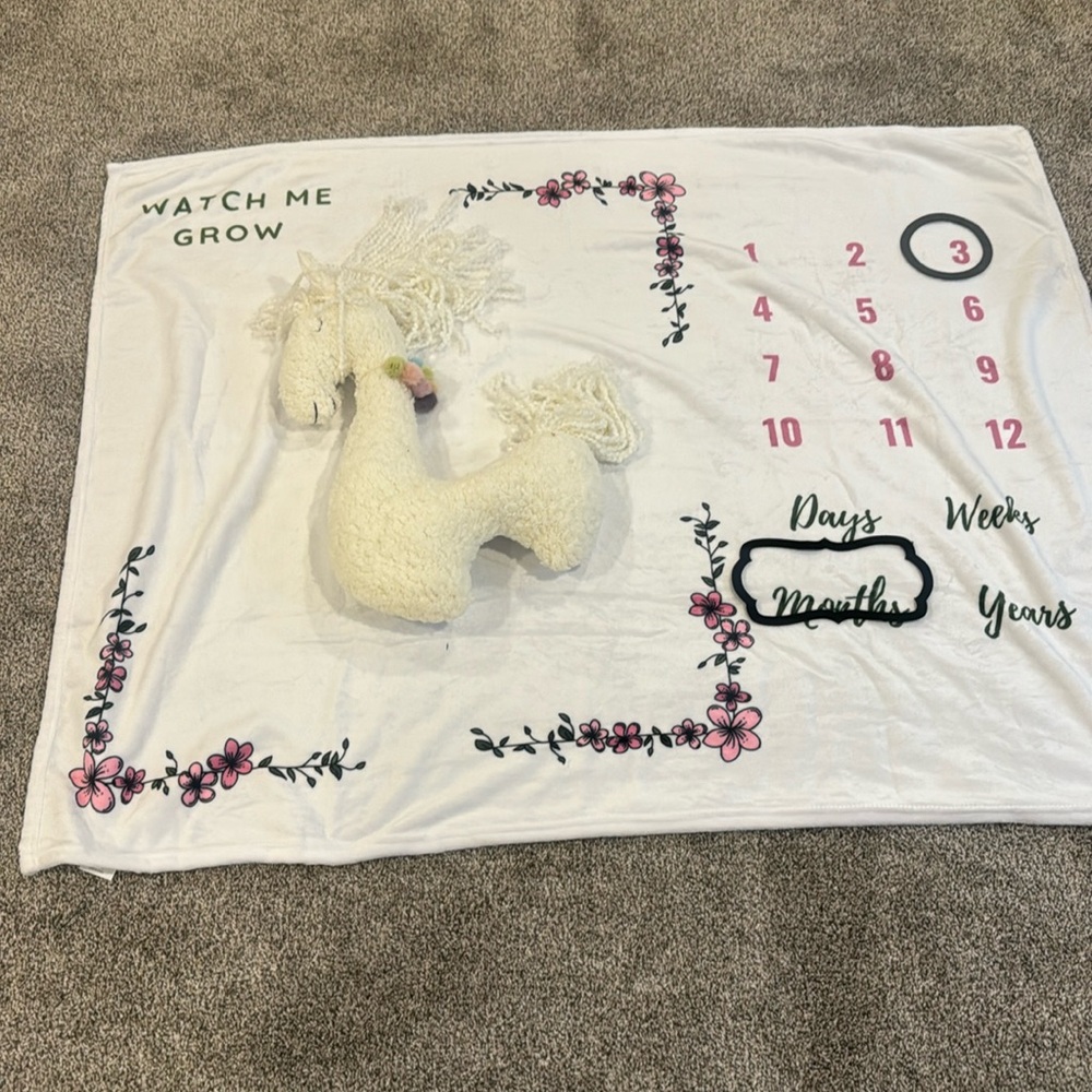 Watch me grow blanket